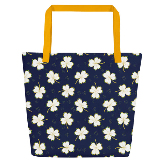 Paddy O'Connell All over Shammy Print Tote- Navy