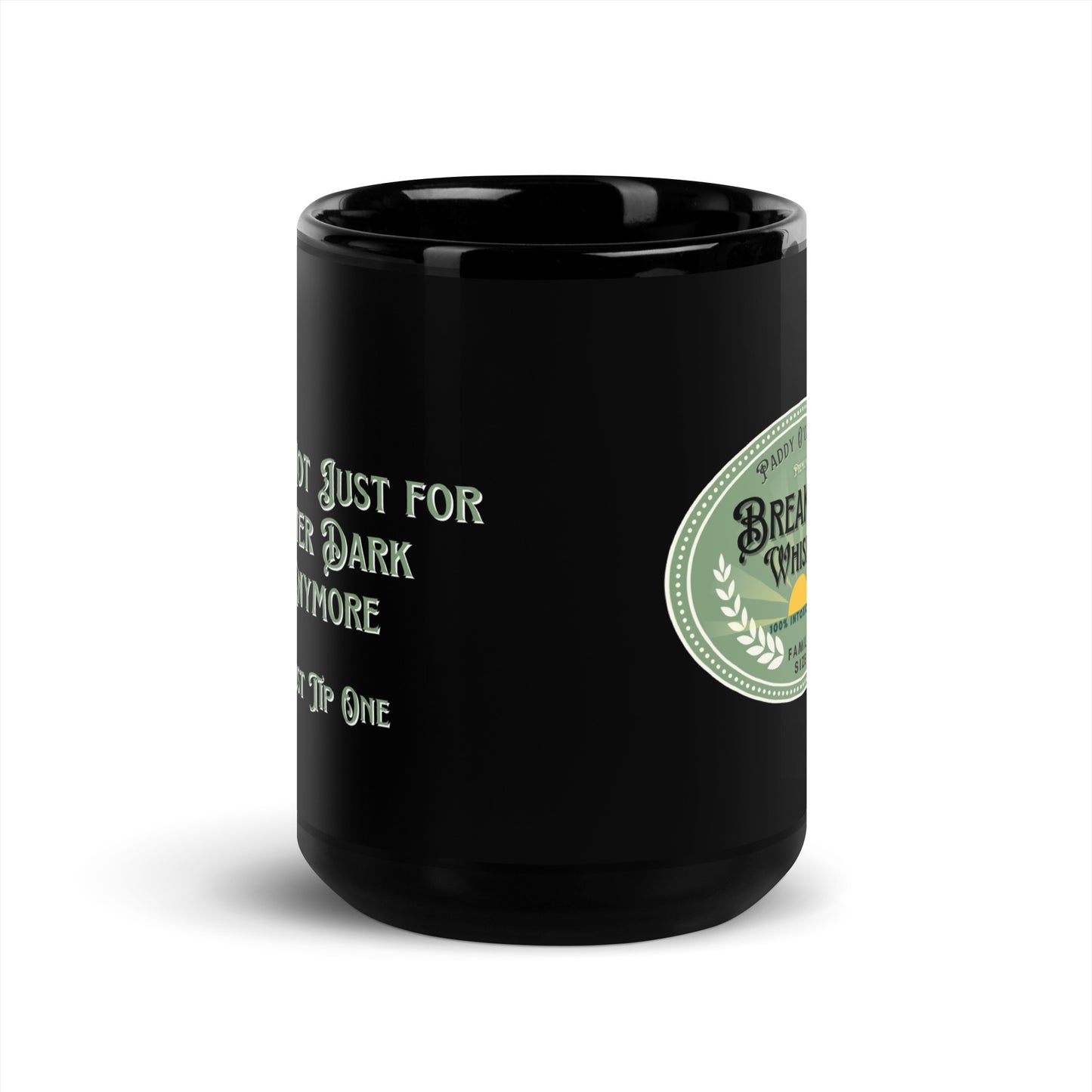 Paddy O'Connell Breakfast Whiskey Coffee Black Glossy Mug