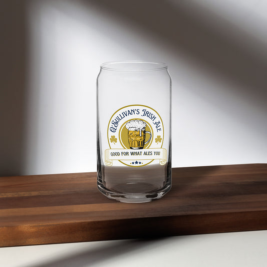 O'Sullivan's Irish Ale Can-shaped glass