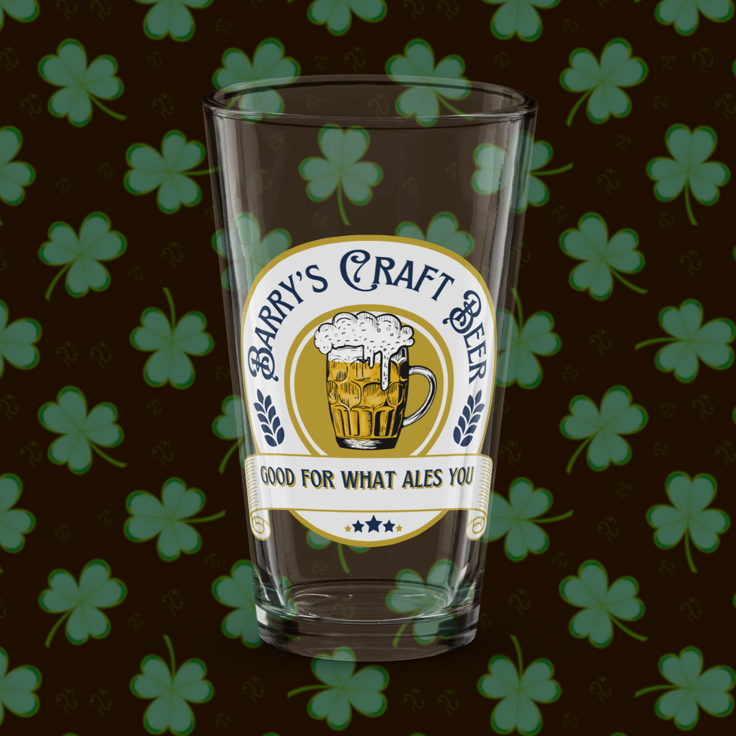 Barry's Irish Pub Pint Glass