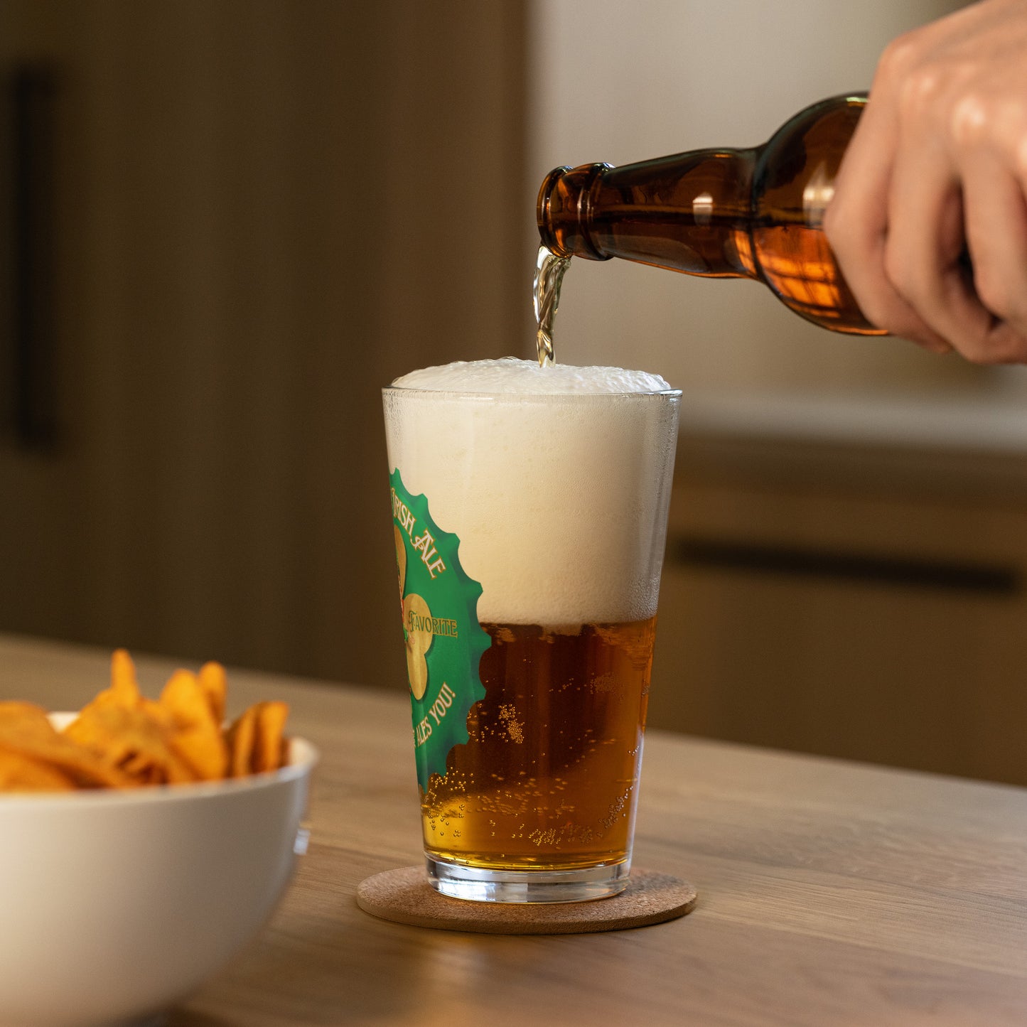 O'Connell's "Bottlecap" Shaker Pint Glass