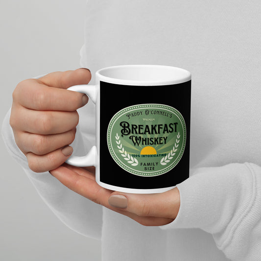 Paddy O'Connell's Breakfast Whiskey White Glossy Mug